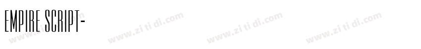 Empire Script字体转换